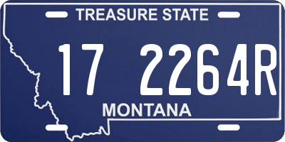 MT license plate 172264R