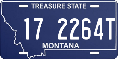 MT license plate 172264T