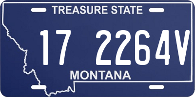 MT license plate 172264V