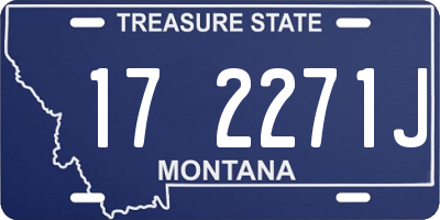 MT license plate 172271J