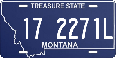 MT license plate 172271L