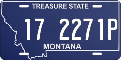 MT license plate 172271P