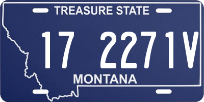 MT license plate 172271V