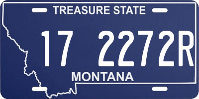 MT license plate 172272R