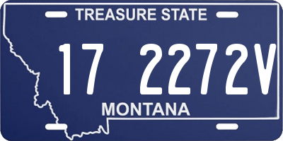 MT license plate 172272V