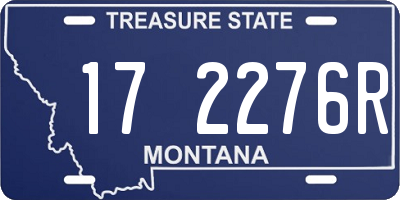MT license plate 172276R
