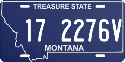 MT license plate 172276V