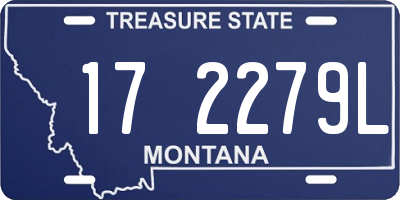 MT license plate 172279L