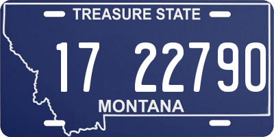 MT license plate 172279O