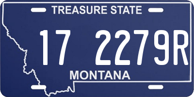 MT license plate 172279R
