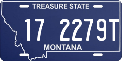 MT license plate 172279T