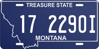 MT license plate 172290I