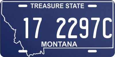 MT license plate 172297C