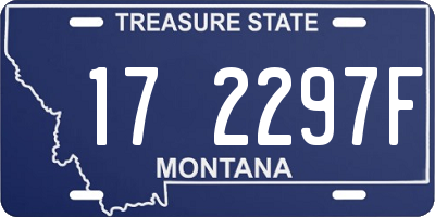 MT license plate 172297F