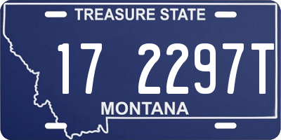 MT license plate 172297T