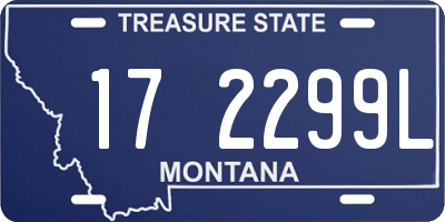 MT license plate 172299L