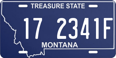 MT license plate 172341F