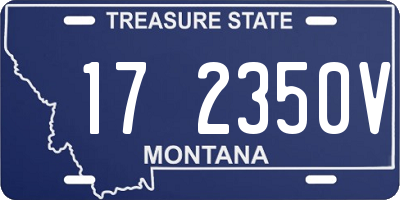 MT license plate 172350V
