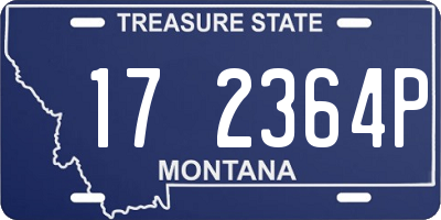 MT license plate 172364P