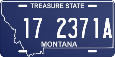 MT license plate 172371A