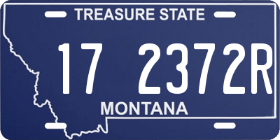 MT license plate 172372R