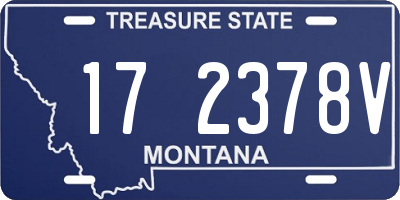 MT license plate 172378V