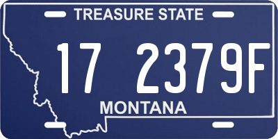 MT license plate 172379F