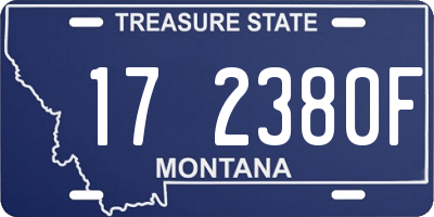 MT license plate 172380F