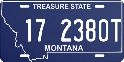 MT license plate 172380T