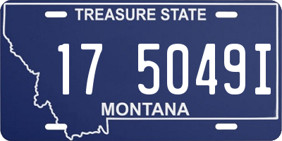MT license plate 175049I