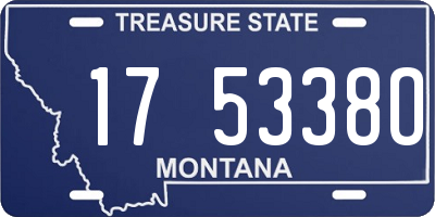 MT license plate 175338O