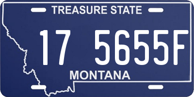 MT license plate 175655F
