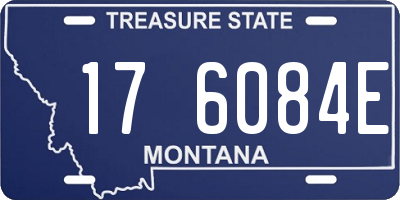 MT license plate 176084E