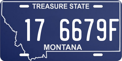 MT license plate 176679F