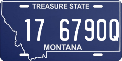 MT license plate 176790Q