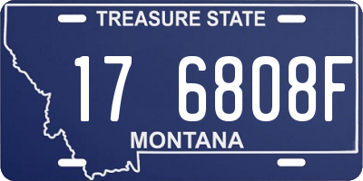 MT license plate 176808F