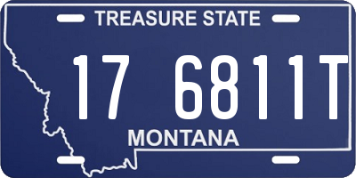 MT license plate 176811T