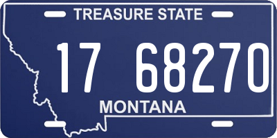 MT license plate 176827O