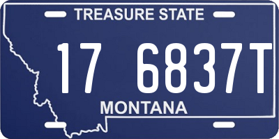 MT license plate 176837T
