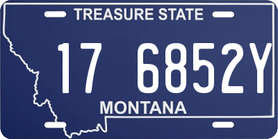 MT license plate 176852Y