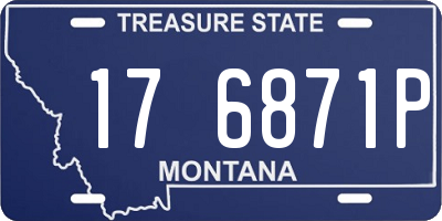 MT license plate 176871P