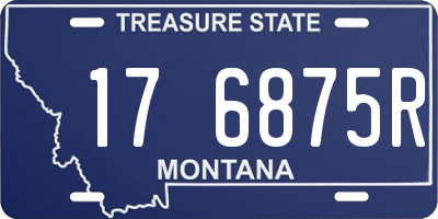MT license plate 176875R