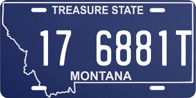 MT license plate 176881T