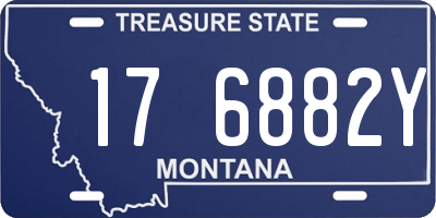 MT license plate 176882Y