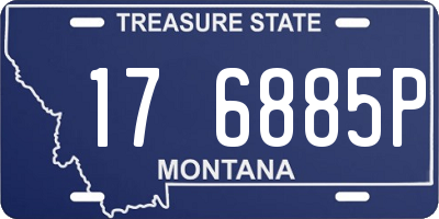 MT license plate 176885P