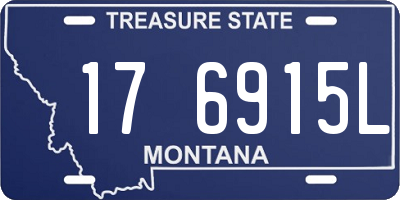 MT license plate 176915L