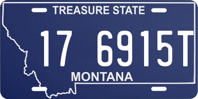 MT license plate 176915T