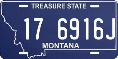 MT license plate 176916J