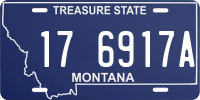 MT license plate 176917A