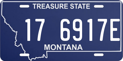 MT license plate 176917E